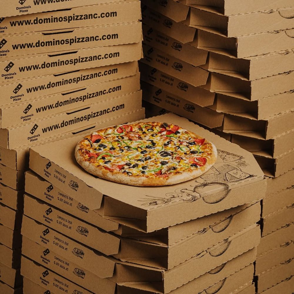 Dominos Kıbrıs için pizza kutuları ürün çekimi